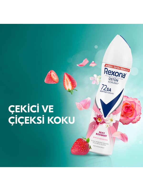 Rexona Kadın Deodorant Sexy Bouquet 72 Saat Kesintisiz Üstün Koruma 150 ml