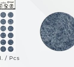 Kendinden Yapışkanlı Mobilya Ayak Keçesi - Gri - 35 mm