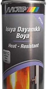 Motip Mat Siyah 690 °C Isıya Dayanıklı Sprey Boya 400 ml