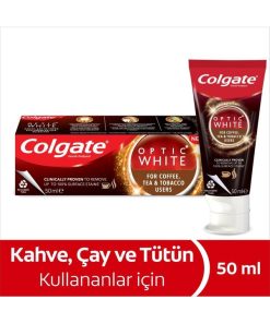 Colgate Optic White Kahve, Çay ve Tütün Kullanıcıları Için Diş Macunu 50 ml