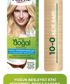 Palette Doğal Renkler 10-0 Açık Sarı Saç Boyası Hindistan Cevizi Yağı & Yulaf Çekirdeği Özü İle