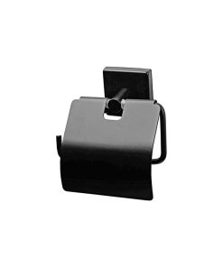 Yusuf Siyah Kapaklı Tuvalet Kağıtlığı Paslanmaz Çelik - mabello