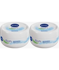 Nivea Soft Krem 50ml, Nemlendirici Bakım Kremi, Yüz, Vücut, El Bakım, X2 Adet