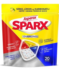 Asperox Sparx Diamond Bulaşık Kapsülü 20'li