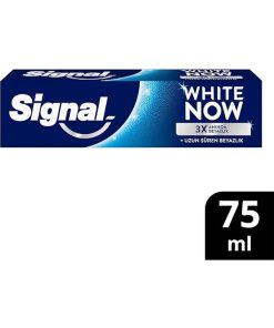 Signal White Now Beyazlatıcı Diş Macunu 75 ml – 3 Kat Anında ve Uzun Süreli Beyazlık, Ferah Nane Aromalı