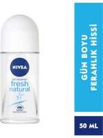 NIVEA Kadın Roll On Deodorant Fresh Natural Ter ve Ter Kokusuna Karşı 48 Saat Deodorant Koruması 50ml