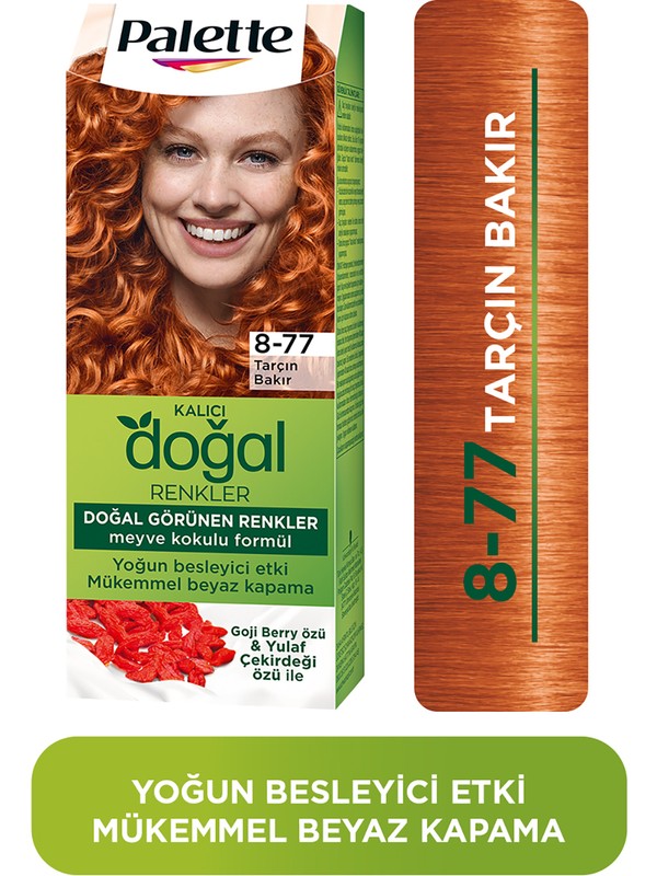 s-481-600-800-110000525907563-jpg.jpg Palette Doğal Renkler Saç Boyası 8/77 Tarçın Bakır - Görsel 1