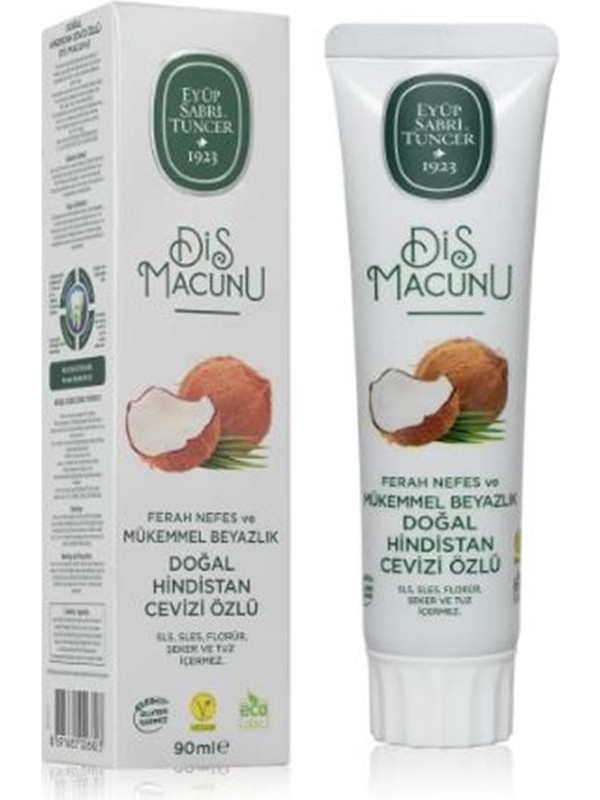 s-777-600-800-110001537094286-jpg.jpg Eyüp Sabri Tuncer Hindistan Cevizi Özlü Diş Macunu 90ML - Görsel 1