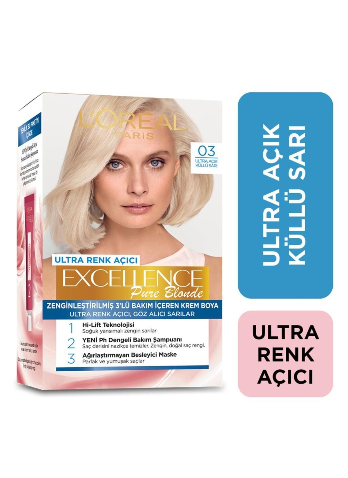 img-5-1-jpg1622558029.jpg Loreal Excellence Ultra Açık Küllü Sarı 0.3 - Görsel 1