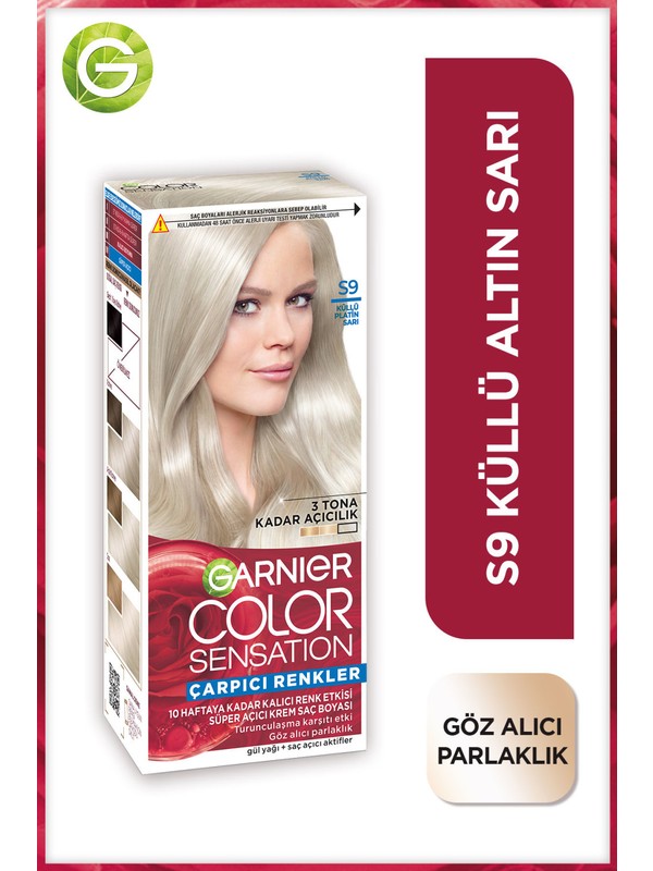 s-777-600-800-110000973327928-jpg.jpg Garnier Çarpıcı Renkler S9 Küllü Altın Sarı Saç Boyası - Görsel 1