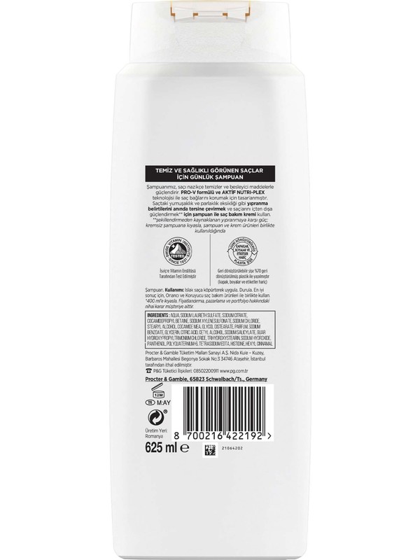 s-777-600-800-110001389769007-jpg.jpg Pantene Onarıcı & Koruyucu Şampuan 625ML - Görsel 1