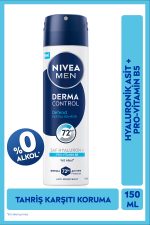 Nivea Erkek Sprey Deodorant Derma Control Defend 150ml,Hyaluron,Pro Vitamin B5,72 Saat Anti-perspirant - Görsel 3