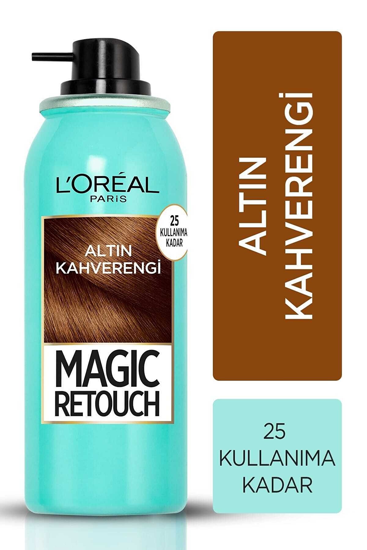 1-org-zoom-jpg62136.jpg L'Oréal Paris Magic Retouch Beyaz Dipleri Kapatıcı Sprey 75 ml - Altın Kahverengi - Görsel 1