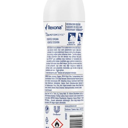 Rexona Kadın Sprey Deodorant Invisible Beyaz İz Sarı Leke Karşıtı 72 Saat Kesintisiz Üstün Koruma 150 ml